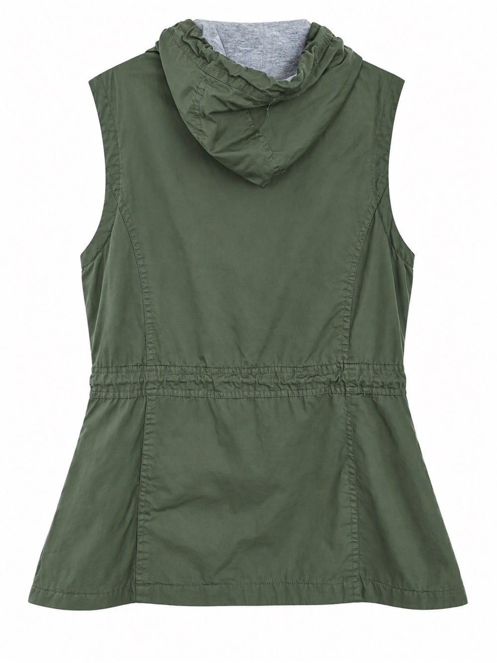 YMI Collection Olive Hooded Utility Anorak Vest Women’s XL - Picture 4 of 4
